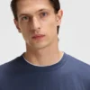 T-Shirt mit doppeltem Kragen aus Baumwolle und Seide T-Shirt mit doppeltem Kragen aus Baumwolle und Seide