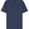 T-Shirt mit doppeltem Kragen aus Baumwolle und Seide T-Shirt mit doppeltem Kragen aus Baumwolle und Seide