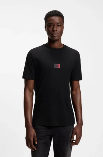 T-Shirt mit Farbverlauf-Logo aus Baumwolljersey