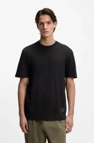 T-Shirt mit Farbverlauf-Logo aus Baumwolljersey