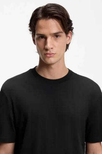 T-Shirt mit Farbverlauf-Logo aus Baumwolljersey