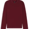 T-Shirt mit feinem Muster aus merzerisierter Baumwolle