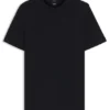 T-Shirt mit Fischgrätmuster aus Baumwolle
