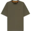 T-Shirt mit gemustertem Kragen aus Baumwolljersey