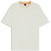 T-Shirt mit gemustertem Kragen aus Baumwolljersey