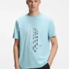 T-Shirt mit geometrischem Print aus Stretch-Baumwolle T-Shirt mit geometrischem Print aus Stretch-Baumwolle