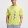 T-Shirt mit geometrischem Print aus Stretch-Baumwolle T-Shirt mit geometrischem Print aus Stretch-Baumwolle