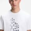 T-Shirt mit geometrischem Print aus Stretch-Baumwolle T-Shirt mit geometrischem Print aus Stretch-Baumwolle