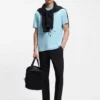T-Shirt mit geometrischem Print aus Stretch-Baumwolle T-Shirt mit geometrischem Print aus Stretch-Baumwolle