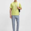 T-Shirt mit geometrischem Print aus Stretch-Baumwolle T-Shirt mit geometrischem Print aus Stretch-Baumwolle