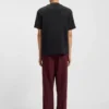 T-Shirt mit geometrischem Streifenmuster aus Interlock-Baumwolle T-Shirt mit geometrischem Streifenmuster aus Interlock-Baumwolle
