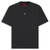 T-Shirt mit geometrischem Streifenmuster aus Interlock-Baumwolle T-Shirt mit geometrischem Streifenmuster aus Interlock-Baumwolle