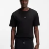 T-Shirt mit gestapeltem Logo aus Baumwollmischung T-Shirt mit gestapeltem Logo aus Baumwollmischung