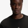 T-Shirt mit gestapeltem Logo aus Baumwollmischung T-Shirt mit gestapeltem Logo aus Baumwollmischung