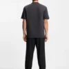 T-Shirt mit gestapeltem Logo aus Baumwollmischung T-Shirt mit gestapeltem Logo aus Baumwollmischung