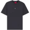 T-Shirt mit gestapeltem Logo aus Baumwollmischung T-Shirt mit gestapeltem Logo aus Baumwollmischung