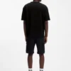 T-Shirt mit gesticktem Aufnäher aus Baumwollfrottee