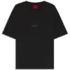 T-Shirt mit gesticktem Logo aus Baumwolljersey