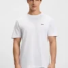 T-Shirt mit gesticktem Logo aus Baumwollpiqué T-Shirt mit gesticktem Logo aus Baumwollpiqué