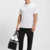 T-Shirt mit gesticktem Logo aus Baumwollpiqué T-Shirt mit gesticktem Logo aus Baumwollpiqué