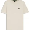 T-Shirt mit gesticktem Logo aus Baumwollpiqué T-Shirt mit gesticktem Logo aus Baumwollpiqué