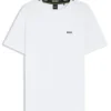 T-Shirt mit gesticktem Logo aus Baumwollpiqué T-Shirt mit gesticktem Logo aus Baumwollpiqué
