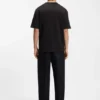 T-Shirt mit gesticktem Logo aus Stretch-Baumwolle T-Shirt mit gesticktem Logo aus Stretch-Baumwolle