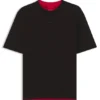 T-Shirt mit gesticktem Logo aus Stretch-Baumwolle T-Shirt mit gesticktem Logo aus Stretch-Baumwolle