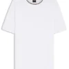 T-Shirt mit gestreiftem Kragen aus Baumwollpiqué