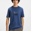 T-Shirt mit geteiltem Logo aus Baumwolljersey T-Shirt mit geteiltem Logo aus Baumwolljersey