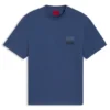T-Shirt mit geteiltem Logo aus Baumwolljersey T-Shirt mit geteiltem Logo aus Baumwolljersey