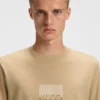 T-Shirt mit geteiltem Logo aus Baumwolljersey T-Shirt mit geteiltem Logo aus Baumwolljersey