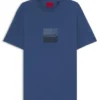 T-Shirt mit geteiltem Logo aus Baumwolljersey T-Shirt mit geteiltem Logo aus Baumwolljersey