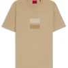 T-Shirt mit geteiltem Logo aus Baumwolljersey T-Shirt mit geteiltem Logo aus Baumwolljersey