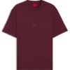 T-Shirt mit geteiltem Logo aus Baumwolljersey