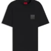 T-Shirt mit geteiltem Logo aus Baumwolljersey T-Shirt mit geteiltem Logo aus Baumwolljersey