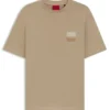T-Shirt mit geteiltem Logo aus Baumwolljersey T-Shirt mit geteiltem Logo aus Baumwolljersey