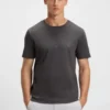 T-Shirt mit glänzendem Logo aus Pima-Baumwolle T-Shirt mit glänzendem Logo aus Pima-Baumwolle