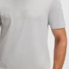 T-Shirt mit glänzendem Logo aus Pima-Baumwolle T-Shirt mit glänzendem Logo aus Pima-Baumwolle