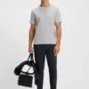 T-Shirt mit glänzendem Logo aus Pima-Baumwolle T-Shirt mit glänzendem Logo aus Pima-Baumwolle