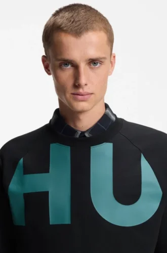 T-Shirt mit großem Logo aus Baumwolljersey