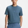 T-Shirt mit gummiertem Logo aus Baumwolljersey T-Shirt mit gummiertem Logo aus Baumwolljersey