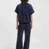 T-Shirt mit handgeschriebenem Logo in Oversize-Passform