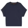 T-Shirt mit handgeschriebenem Logo in Oversize-Passform