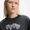 T-Shirt mit Herz-Logo aus Baumwolljersey