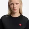 T-Shirt mit Herz-Logo aus Baumwolljersey