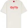 T-Shirt mit Herz-Logo aus Baumwolljersey