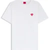 T-Shirt mit Herz-Logo aus Baumwolljersey