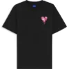 T-Shirt mit Herz-Motiv aus Baumwolljersey