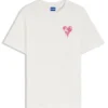 T-Shirt mit Herz-Motiv aus Baumwolljersey
